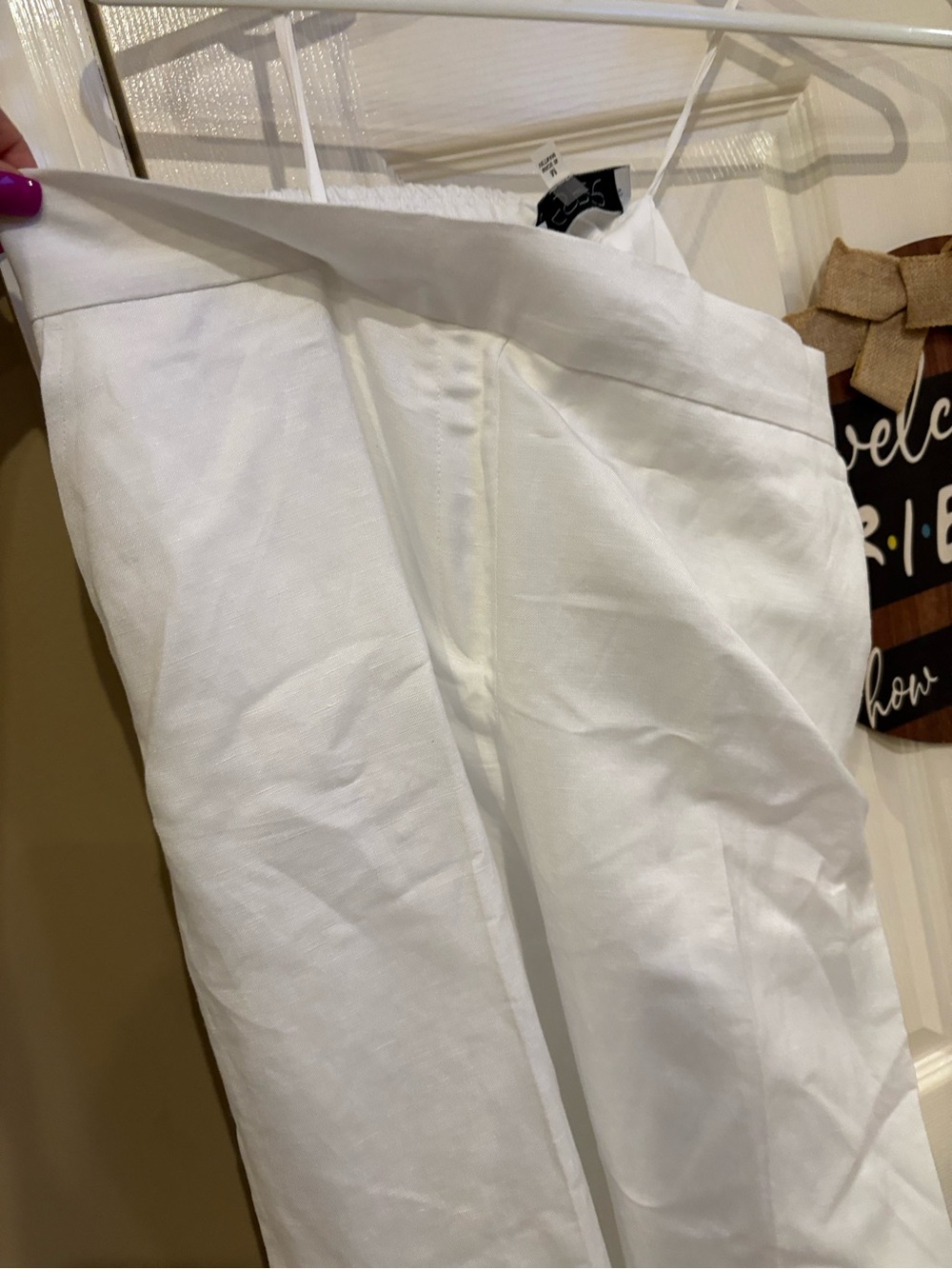 Kasper White Men's Chinos - Flat Front Dress Pants